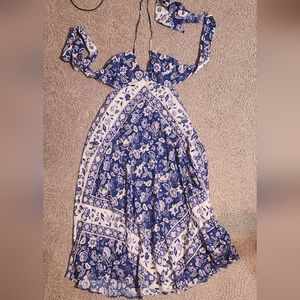 Spell lolita halter blue & white sm